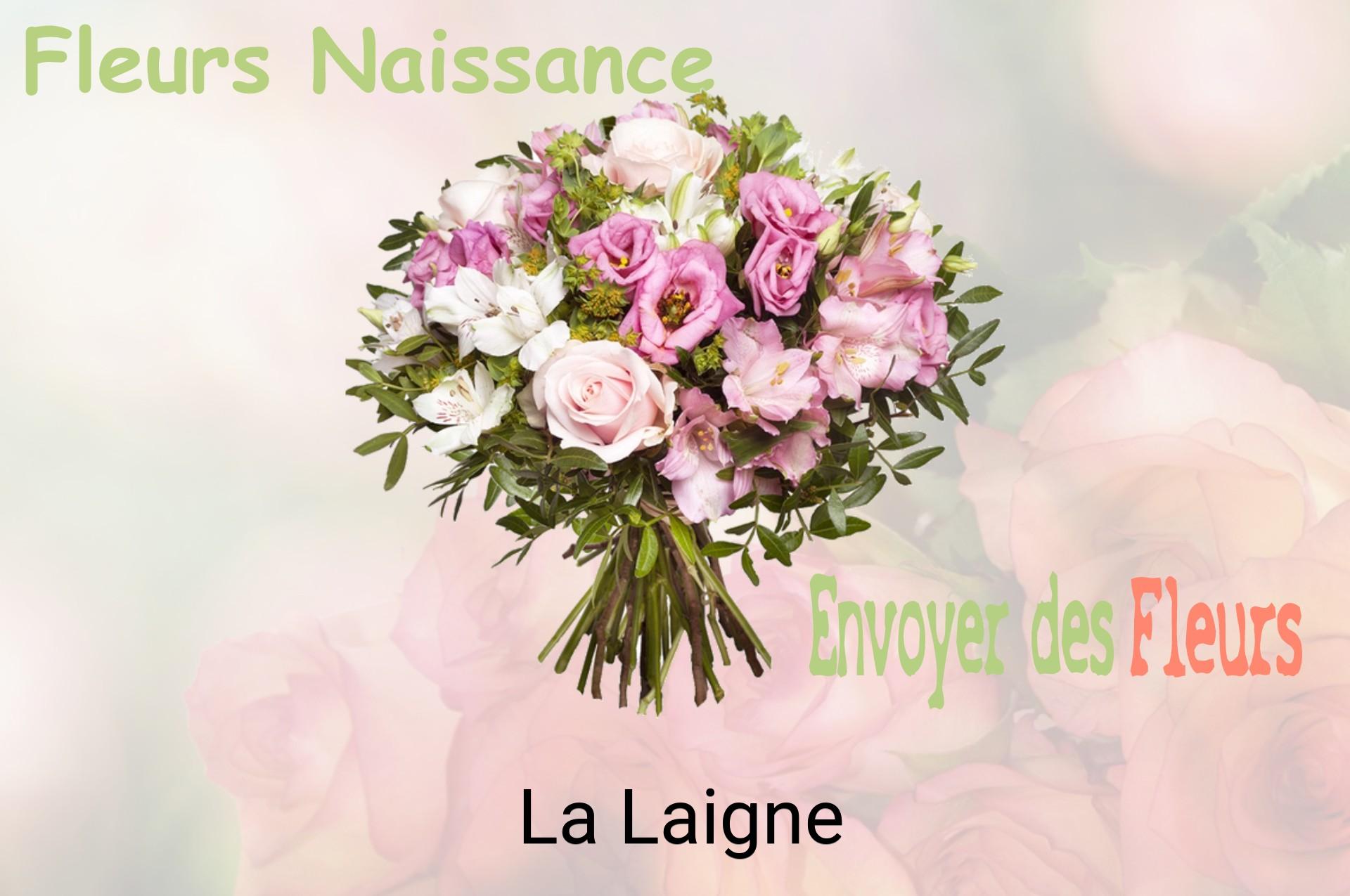 Bouquet de fleurs de naissance livré à La Laigne